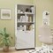 Costway 66" Tall Home 5 Tier Free Standing Bookshelf 2-Door Storage Cabinet Display Rack